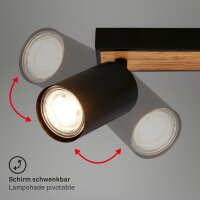 Strahler Briloner 2er Spot GU10 Fassung Deckenleuchte...