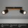 Strahler Briloner 2er Spot GU10 Fassung Deckenleuchte Schwarz Holz Deckenlampe