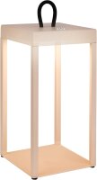 Akku-Leuchte Briloner 5 Watt LED Laterne Beige Tischlampe Laterne IP44