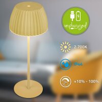 Akku-Leuchte Briloner Riffle 2 Watt LED Tischleuchte...