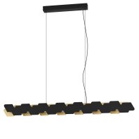 Hängeleuchte Eglo Stars of Light Altagracia 8 x 5,5 Watt LED Schwarz-Gold Pendelleuchte dimmbar