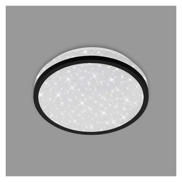 Briloner  Nigra Sternenhimmel schwarz 10 Watt LED Deckenlampe Deckenleuchte