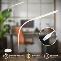 Stehleuchte Briloner 6 Watt LED Leselampe Weiß...