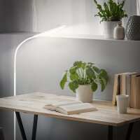 Stehleuchte Briloner 6 Watt LED Leselampe Weiß Touchdimmer Standleuchte