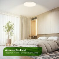 Deckenleuchte Briloner 11,4 Watt LED Ultraenerhieeffizient Deckenlampe 29,3 cm CCT Fernbedienung