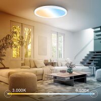 Deckenleuchte Briloner 11,4 Watt LED Ultraenerhieeffizient Deckenlampe 29,3 cm CCT Fernbedienung