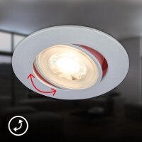 Einbauleuchten Briloner 2 x 5 Watt LED Chrom matt Einbauspot 450 Lumen