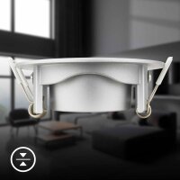 Einbauleuchten Briloner 2 x 5 Watt LED Chrom matt Einbauspot 450 Lumen