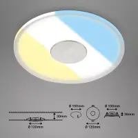 LED Einbauleuchte CTS, Aluminium, Bohrloch 10 cm, 6 Watt, 640lm, 3000K, Ø 12 cm – Briloner
