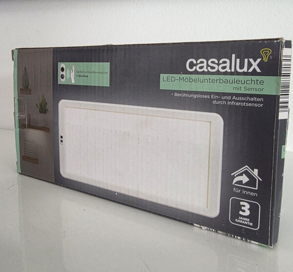 Unterbauleuchte Casalux LED Weiß Küchenschrankleuchte mit Sensor 4,5 Watt Möbelunterbaulampe