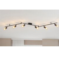 Strahler Casalux 6er LED Spot schwarz-matt Deckenlampe...