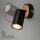 Wandspot, Schwarz / Holz, 9 Watt, 8 x 8 cm – Briloner