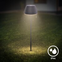 Akku-Leuchte Briloner Riffle Mini 1,5 Watt LED Erdspieß Anthrazit IP44 Touchdimmer Beetleuchte