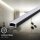 Aluminium-Profil für LED-Stripes 100 cm schwarz selbstklebend Diffusor