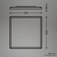 Deckenleuchte Briloner 22 Watt LED Deckenlampe 42 cm Neutralweiß
