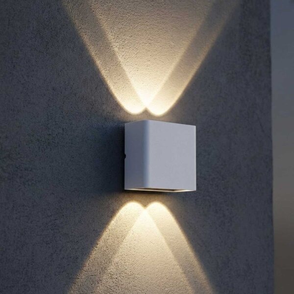 Konstsmide Chieri LED Außenwandleuchte 4x1W 400lm IP54 Weiß