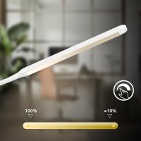 Tischleuchte Briloner 6 Watt LED Tischlampe Touchdimmer 600 Lumen Weiß