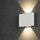 Außenleuchte Konstsmide Chieri 2 x 6 Watt LED Wandlampe IP54 Weiß