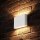 Außenleuchte Konstsmide Chieri 12 Watt LED Wandlampe IP54 Weiß