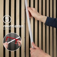 Starter-Set LED Stripe Briloner für Wandpaneele 260 cm CCT Fernbedienung Verteilerbox dimmbar
