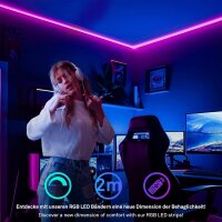 Starter-Set LED Band Briloner 5 Watt LED 200 cm Fernbedienung Stripe dimmbar RGB