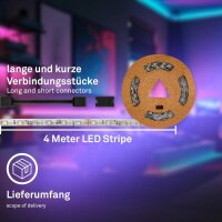 Erweiterungsset LED-Stripe Erweiterung für 2166-192, Weiß, 400 cm, 10 Watt – Briloner