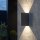 Außenleuchte Konstsmide Cremona 6 Watt LED Wandlampe Anthrazit IP54 Aluminium