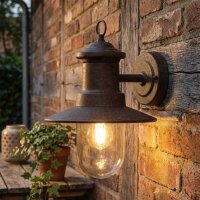 Außenleuchte Konstsmide Napoli Wandlampe Rostfarbig...
