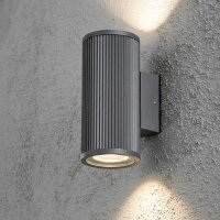 Außenleuchte Konstsmide Siracusa Wandlampe Grau 2 x...