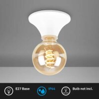 Badleuchte Briloner Deckenlampe E27 Fassung Weiß IP44