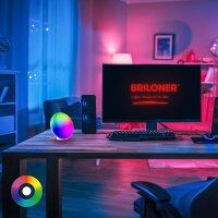 Tischleuchte Briloner 6 Watt LED RGBIC CCT Tischlampe Fernbedienung dimmbar