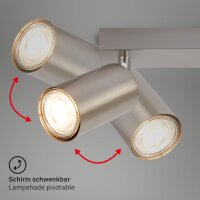 Strahler Briloner 2er Spot GU10 Fassung Deckenleuchte...