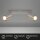 Strahler Briloner 2er Spot GU10 Fassung Deckenleuchte Silber Deckenlampe
