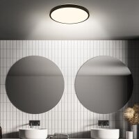 Deckenleuchte Briloner 12 Watt LED Schwarz Sensor Deckenlampe 29 cm IP54