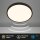 Deckenleuchte Briloner 12 Watt LED Schwarz Sensor Deckenlampe 29 cm IP54