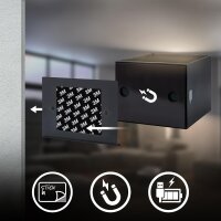 Akku-Wandleuchte Akku-Leuchte Kleben statt Bohren, Schwarz, 1,5 Watt – Briloner