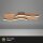 Deckenleuchte Briloner Frame 2 x  5,5 Watt LED Holz Schwarz Deckenlampe