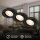 Einbauleuchten Briloner 3 x GU10 4,7 Watt LED Schwarz Einbauspot 350 Lumen