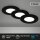 LED Einbauleuchten, Schwarz, Bohrloch 7,6 cm, 3x5W, 450lm, Neutralweiß, dimmbar – Briloner