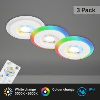 Einbauleuchten Briloner 3er Set 5 Watt LED mit...