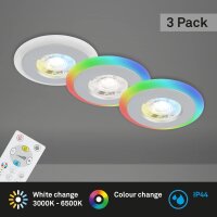 Einbauleuchten Briloner 3er Set 5 Watt LED mit...