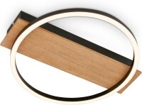 Deckenleuchte Briloner Frame Oval 13 Watt LED Holz...