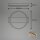 Deckenleuchte Briloner Frame Oval 13 Watt LED Holz Deckenlampe 34 x 30 cm