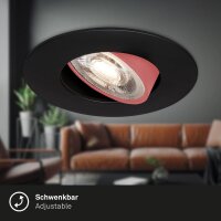 Einbauleuchte Briloner 3 x 4,9 Watt LED dimmbar IP65 Einbauspots schwarz 480 Lumen