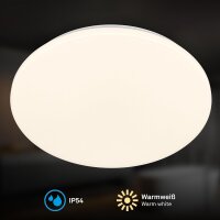 Badleuchte Briloner Deckenleuchte 24 Watt LED  35 cm...