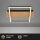 Deckenleuchte Briloner 14 Watt LED Frame Holz Deckenlampe 34 x 26 cm