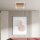 Deckenleuchte Briloner 14 Watt LED Frame Holz Deckenlampe 34 x 26 cm