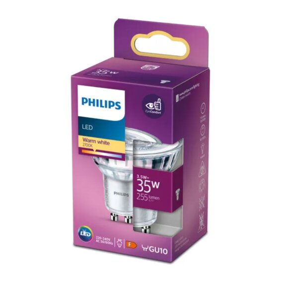 Leuchtmittel Philips GU10 3,5 Watt LED warmweiß 255  Lumen