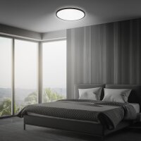 Deckenleuchte Briloner 22 Watt LED Sternenhimmel Deckenlampe Schwarz 37,5 cm