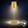 Akku-Leuchte Briloner 2,5 Watt LED Tischleuchte Flaschenleuchte RGBW 3-in1 Tischlampe Gold IP44 Touchdimmer